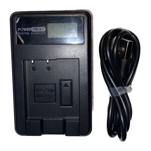 PowerTrust LCD Camera Battery Charger & 2PK NP-BN1 Batteries for Sony Cyber Shot